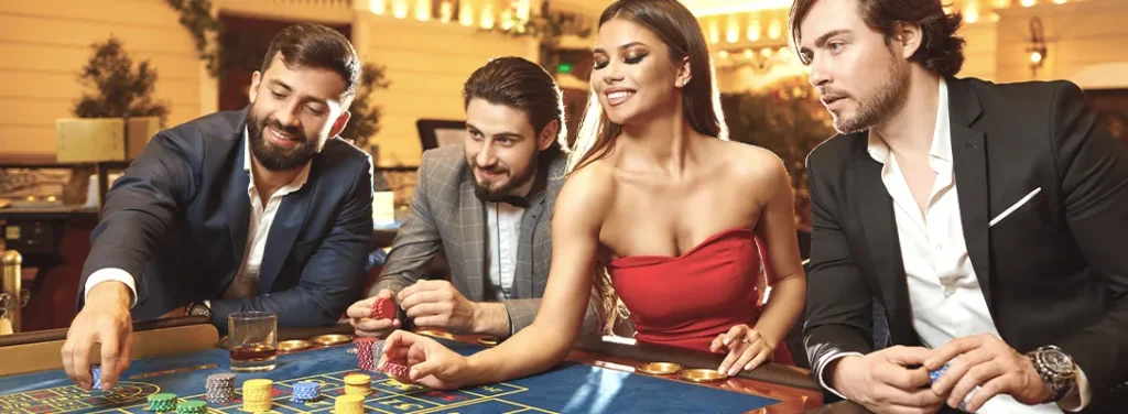 Woman Wearing Red for Casino Luck web